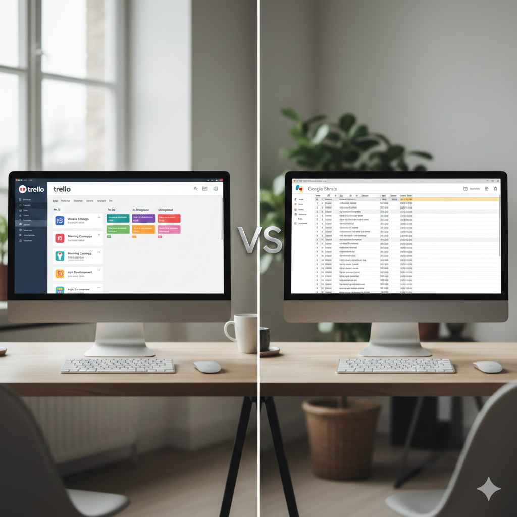 Trello vs Google Sheets: ¿Cuál elegir?
