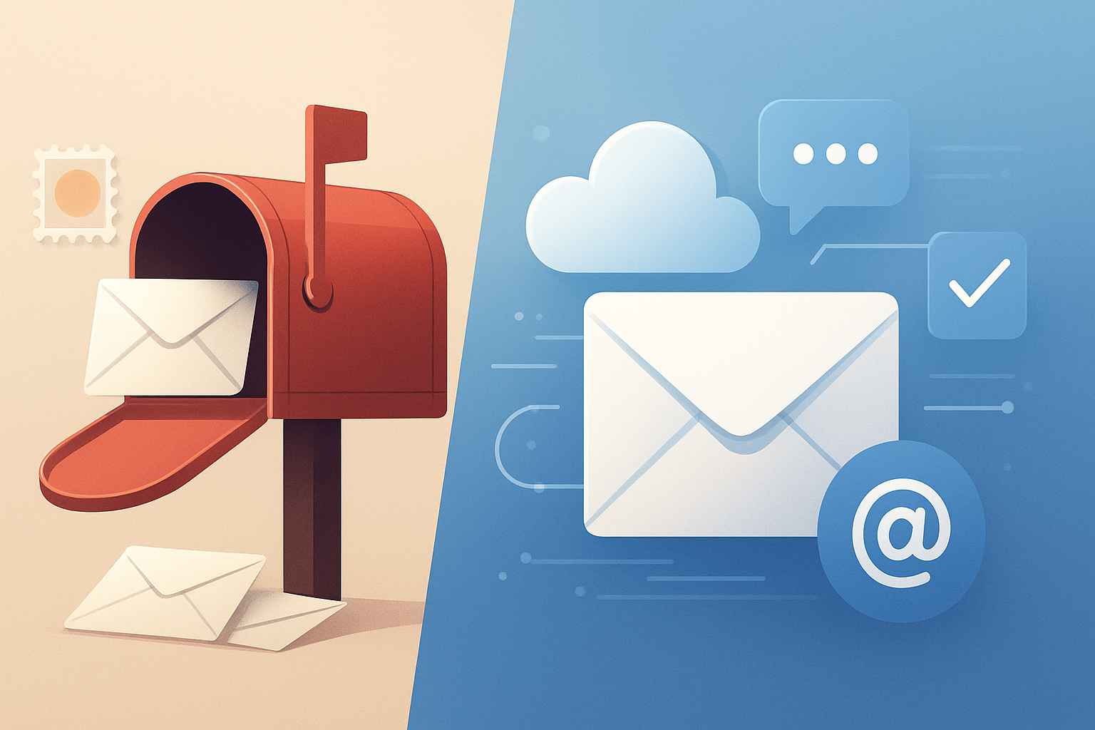 ventajas y desventajas del correo postal