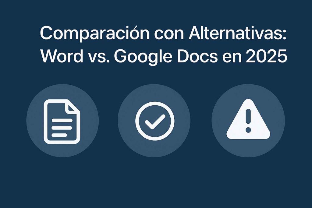 Comparación con Alternativas: Word vs. Google Docs en 2025