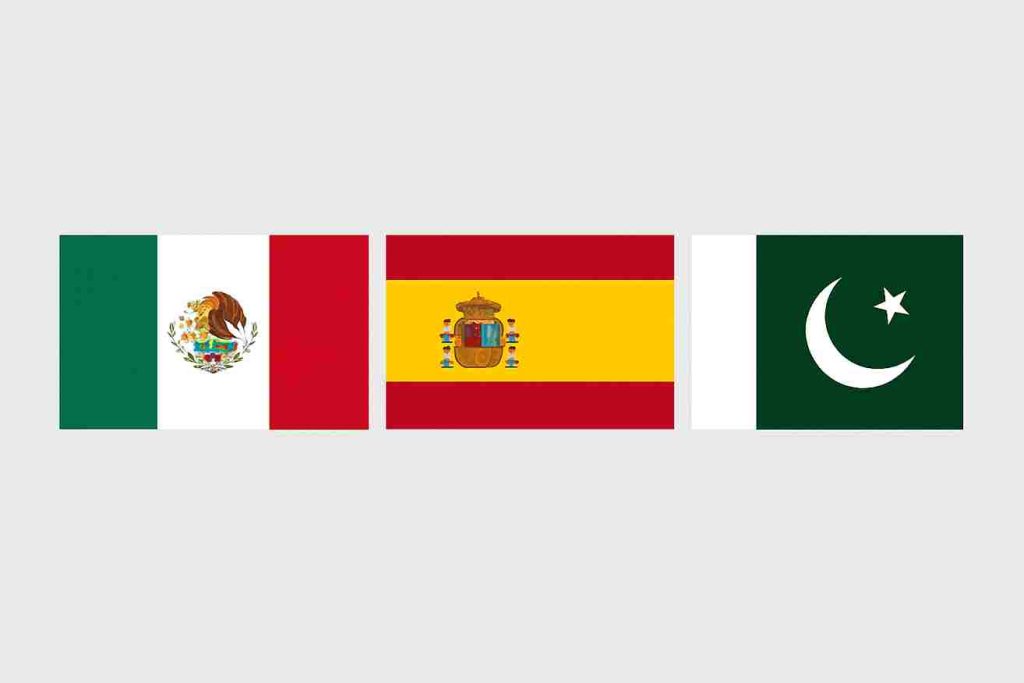Popularidad en México, España y Pakistán