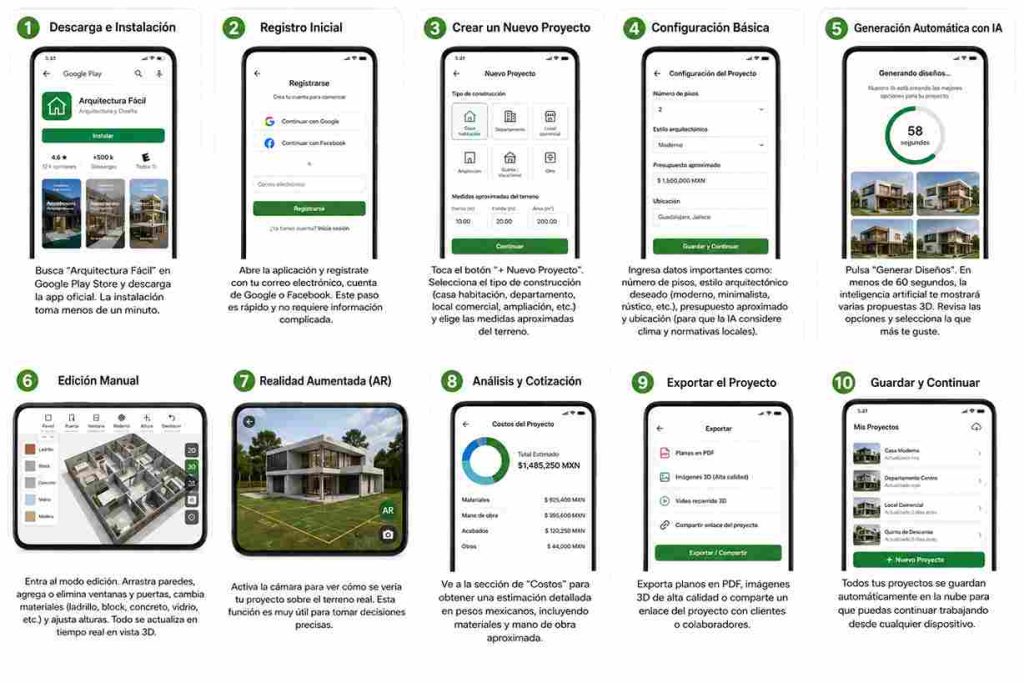 arquitectura fácil app gratis-Tutorial Paso a Paso