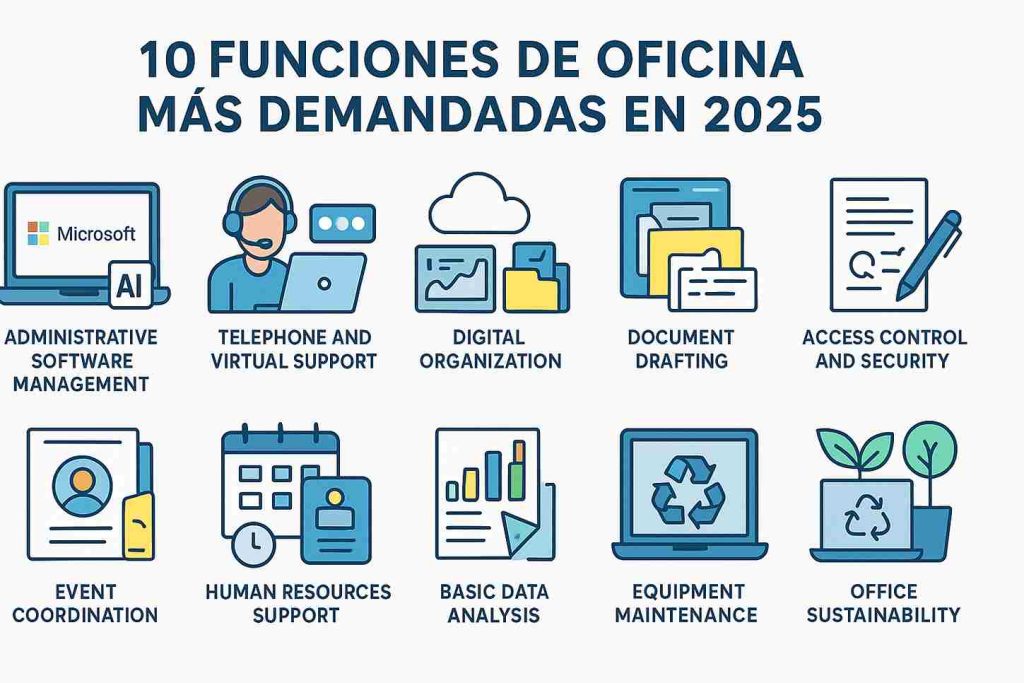 10 Funciones de Oficina Más Demandadas en 2025