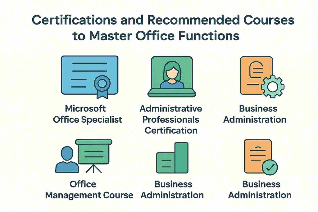 Certificaciones y Cursos Recomendados para Dominar Funciones de Oficina