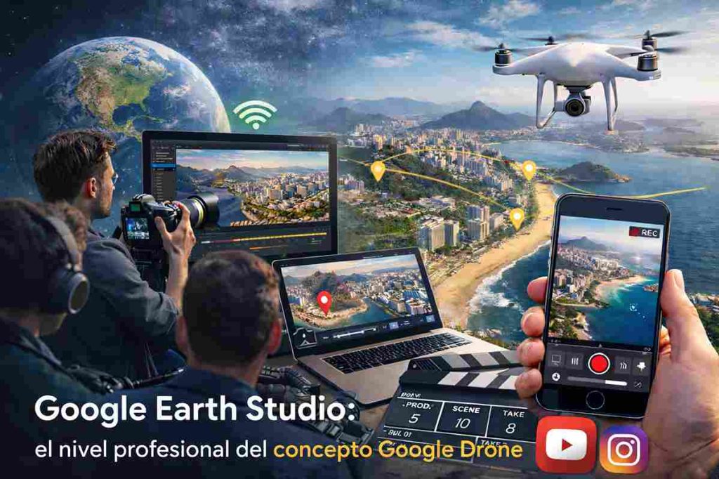 Google Earth Studio: el nivel profesional del concepto Google Drone