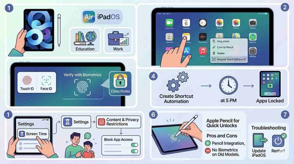 Como Poner Contraseña a una App en iPad
