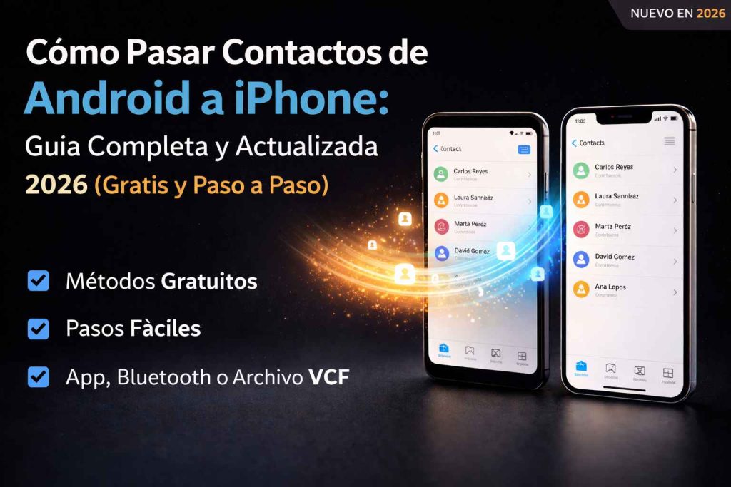 Cómo Pasar Contactos de Android a iPhone