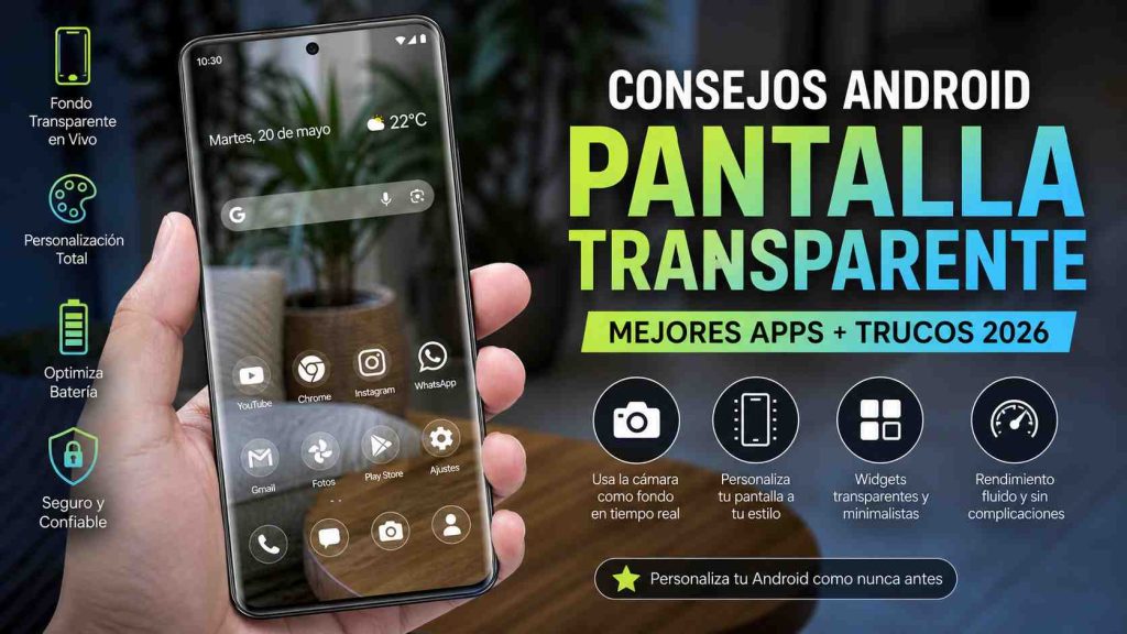 Consejos Android Pantalla Transparente
