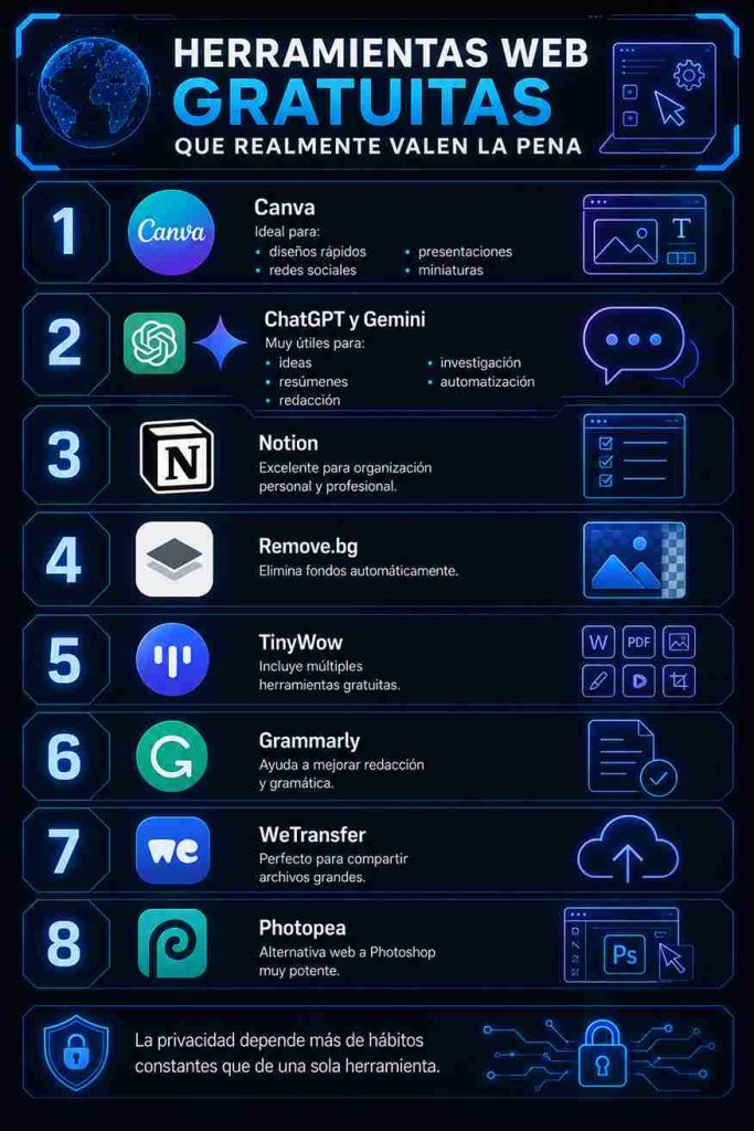 Herramientas web gratuitas que realmente valen la pena