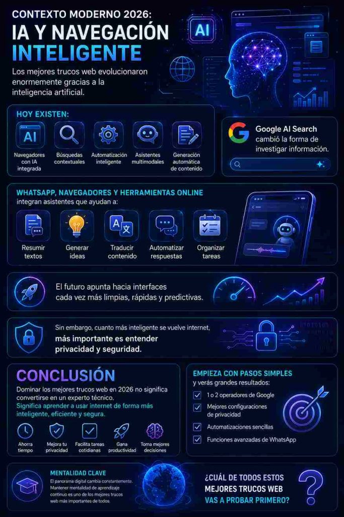 Contexto moderno 2026: IA y navegación inteligente