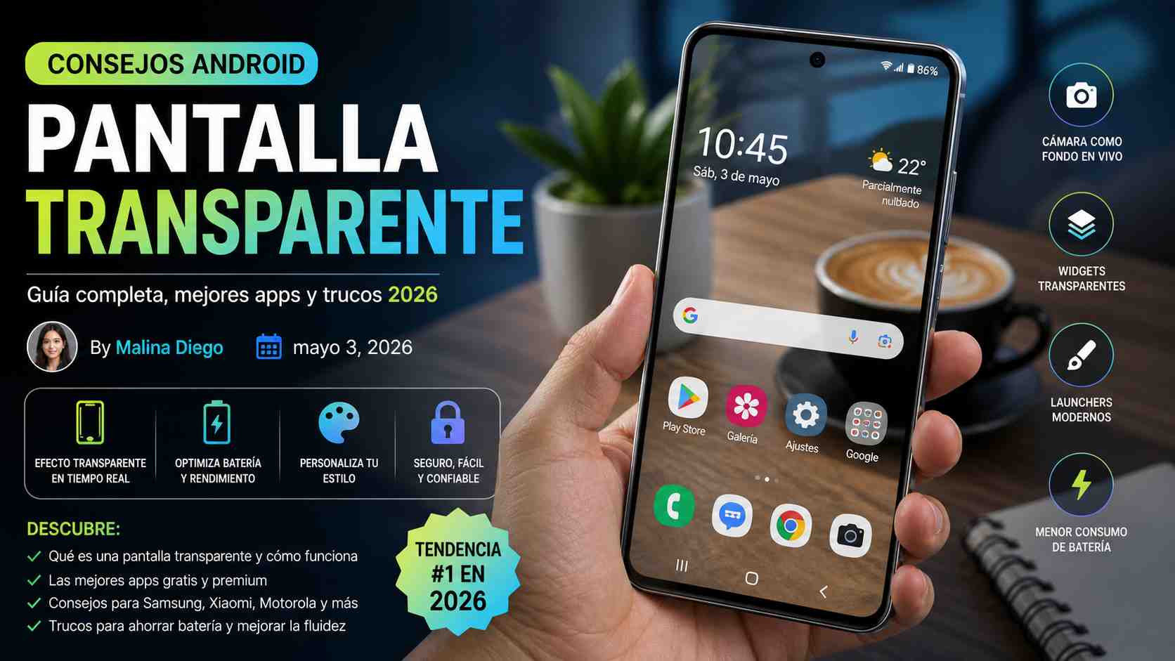 Consejos Android Pantalla Transparente