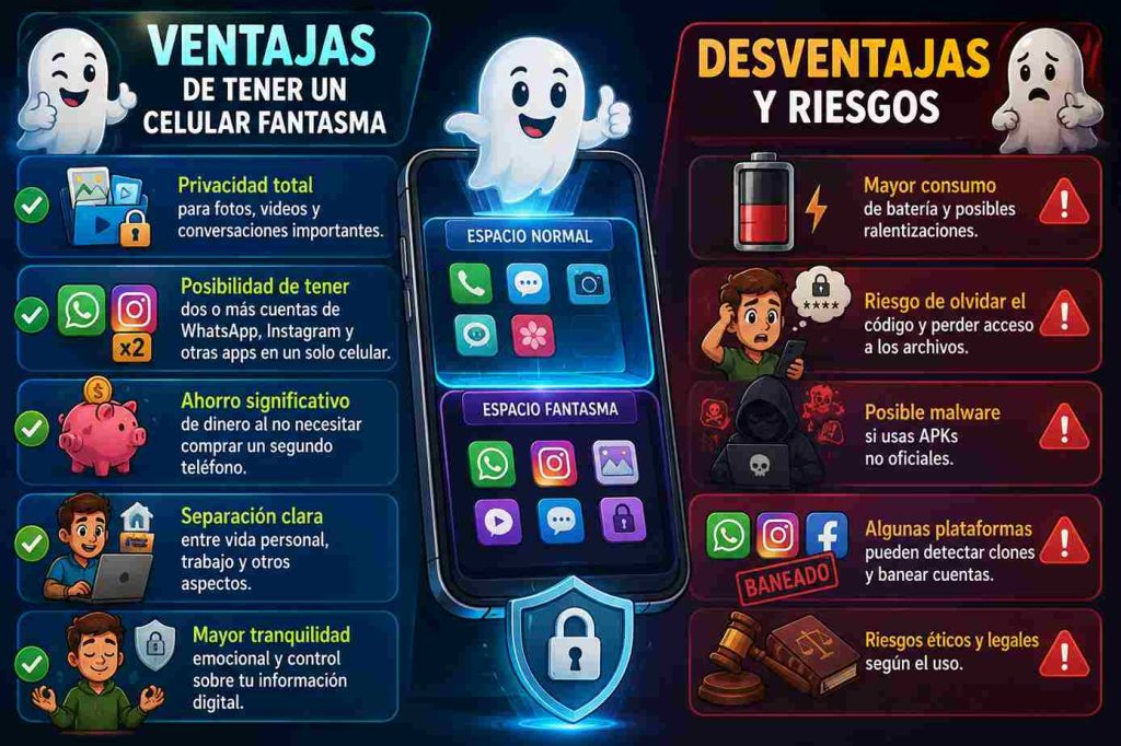 Ventajas de tener un celular fantasma