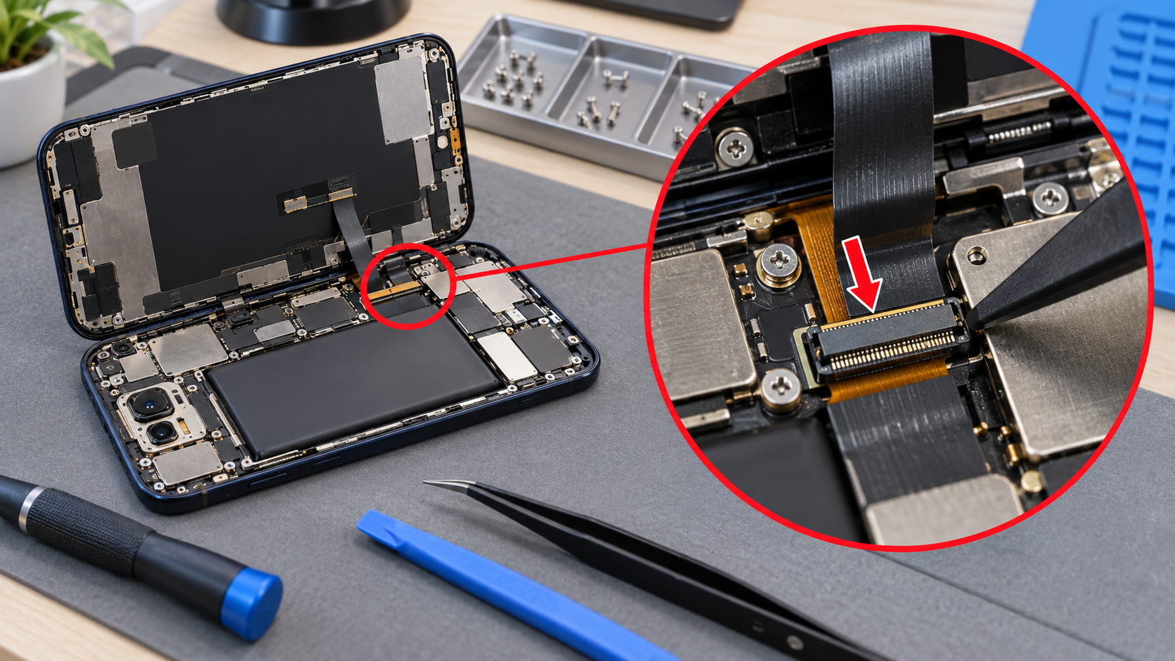 Phone Repair Images Must Keep Connector Labels Legible